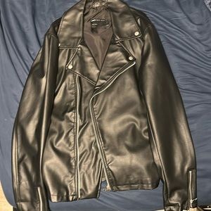 ASOS faux leather biker jacket